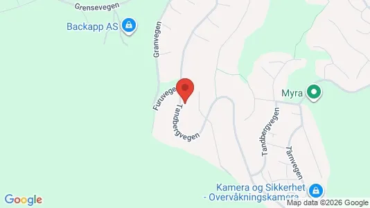Apartments for rent i Nes - kort over placeringen