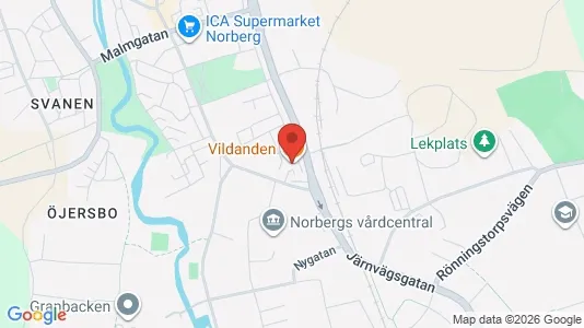 Apartments for rent i Norberg - kort over placeringen