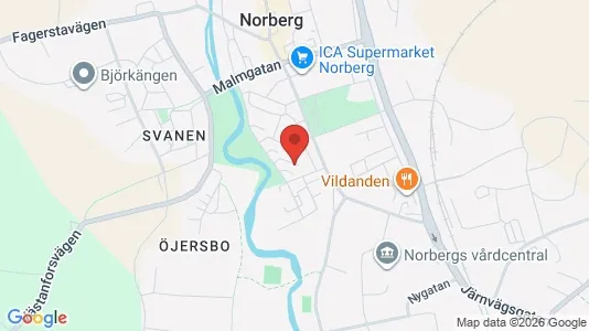 Apartments for rent i Norberg - kort over placeringen