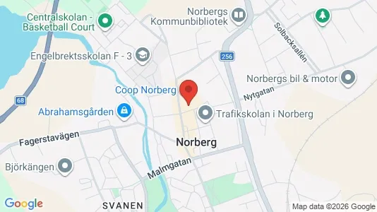 Apartments for rent i Norberg - kort over placeringen