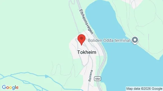 Apartments for rent i Odda - kort over placeringen