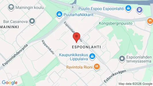 Apartments for rent i Espoo - kort over placeringen