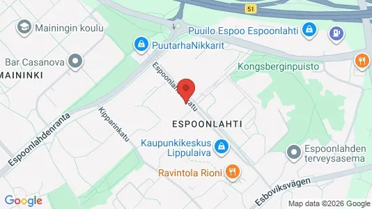 Apartments for rent i Espoo - kort over placeringen