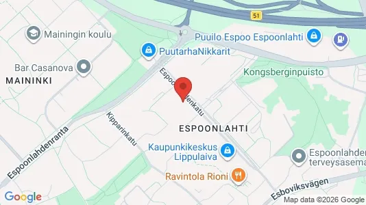 Apartments for rent i Espoo - kort over placeringen