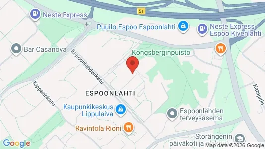 Apartments for rent i Espoo - kort over placeringen