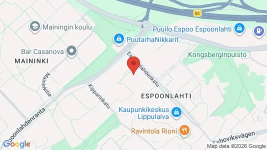 Apartments for rent i Espoo - kort over placeringen