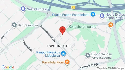 Apartments for rent i Espoo - kort over placeringen