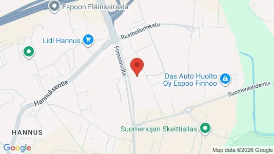Apartments for rent i Espoo - kort over placeringen
