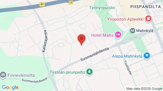 Apartments for rent i Espoo - kort over placeringen