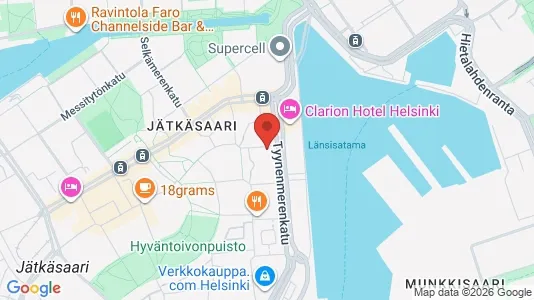 Apartments for rent i Helsinki Eteläinen - kort over placeringen