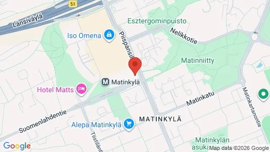 Apartments for rent i Espoo - kort over placeringen