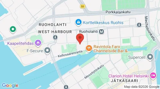 Apartments for rent i Helsinki Eteläinen - kort over placeringen