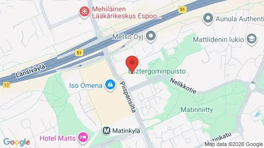Apartments for rent i Espoo - kort over placeringen