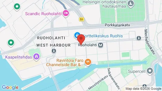 Apartments for rent i Helsinki Eteläinen - kort over placeringen