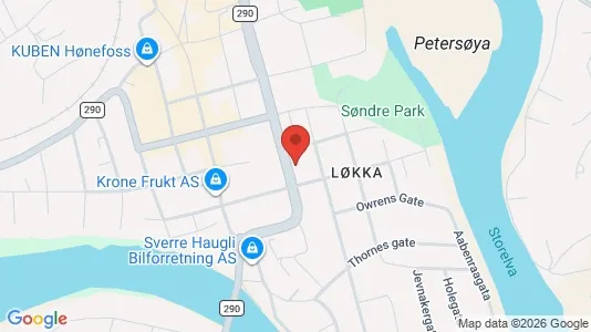 Rooms for rent i Ringerike - kort over placeringen