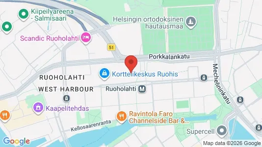Apartments for rent i Helsinki Eteläinen - kort over placeringen