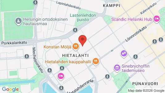 Apartments for rent i Helsinki Eteläinen - kort over placeringen