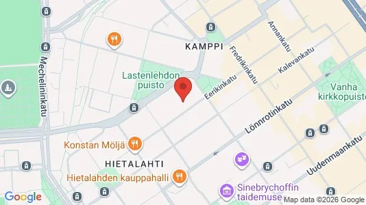 Apartments for rent i Helsinki Eteläinen - kort over placeringen