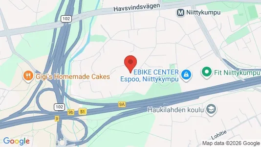 Apartments for rent i Espoo - kort over placeringen