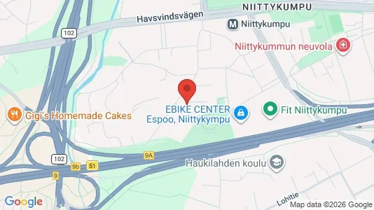 Apartments for rent i Espoo - kort over placeringen