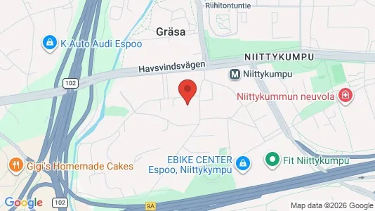 Apartments for rent i Espoo - kort over placeringen