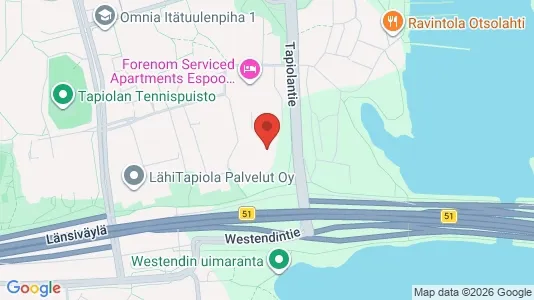 Apartments for rent i Espoo - kort over placeringen