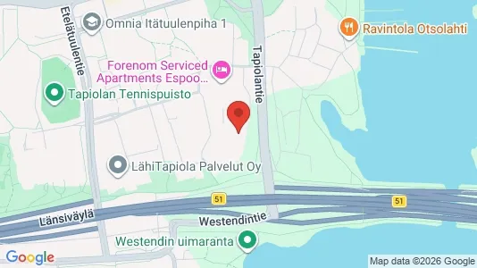 Apartments for rent i Espoo - kort over placeringen