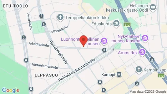 Apartments for rent i Helsinki Eteläinen - kort over placeringen