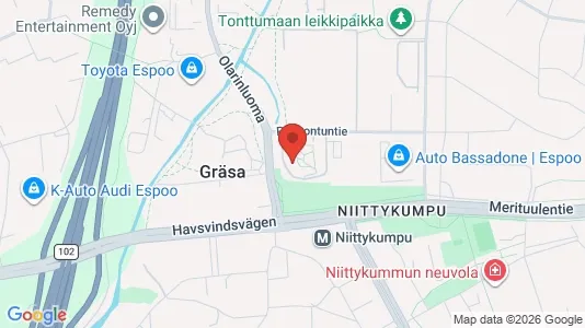 Apartments for rent i Espoo - kort over placeringen