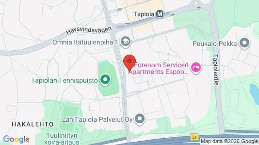 Apartments for rent i Espoo - kort over placeringen