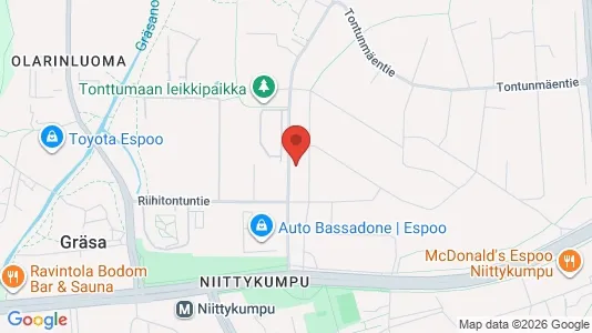 Apartments for rent i Espoo - kort over placeringen