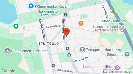 Apartments for rent i Helsinki Eteläinen - kort over placeringen