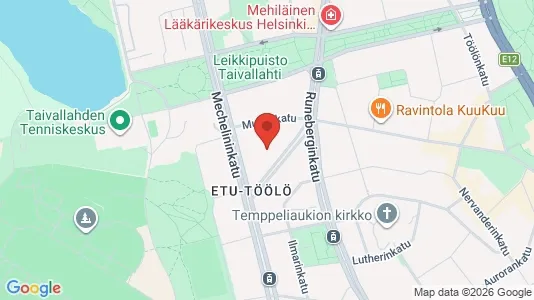 Apartments for rent i Helsinki Eteläinen - kort over placeringen