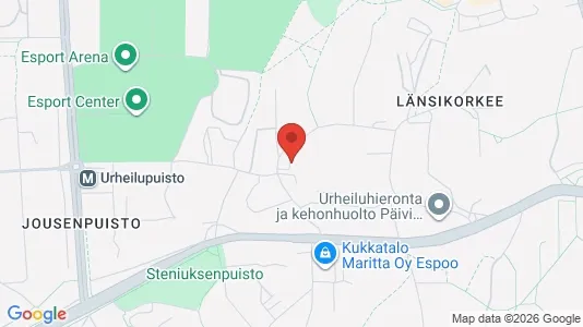 Apartments for rent i Espoo - kort over placeringen