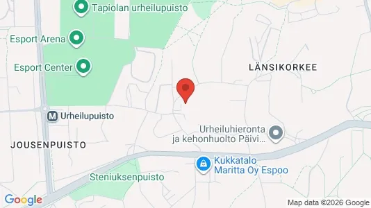 Apartments for rent i Espoo - kort over placeringen