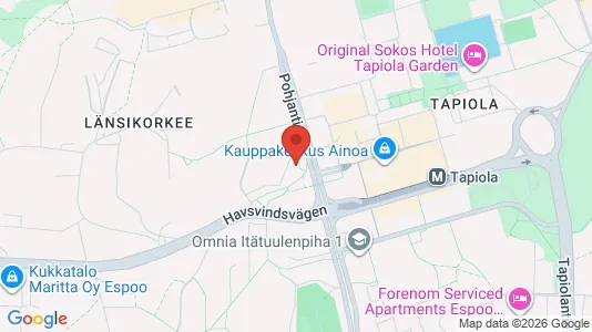 Apartments for rent i Espoo - kort over placeringen