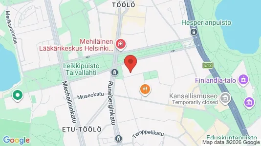 Rooms for rent i Helsinki Eteläinen - kort over placeringen