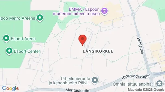 Apartments for rent i Espoo - kort over placeringen