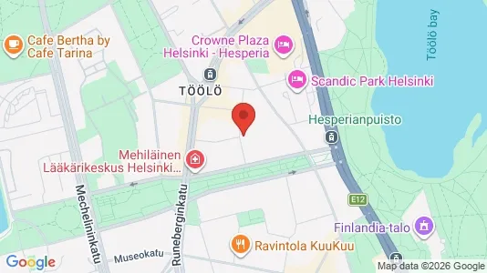 Apartments for rent i Helsinki Eteläinen - kort over placeringen