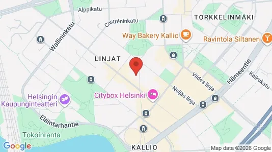 Apartments for rent i Helsinki Keskinen - kort over placeringen