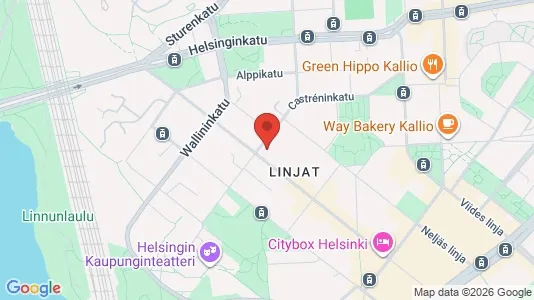 Apartments for rent i Helsinki Keskinen - kort over placeringen