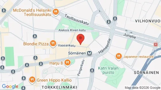 Apartments for rent i Helsinki Keskinen - kort over placeringen