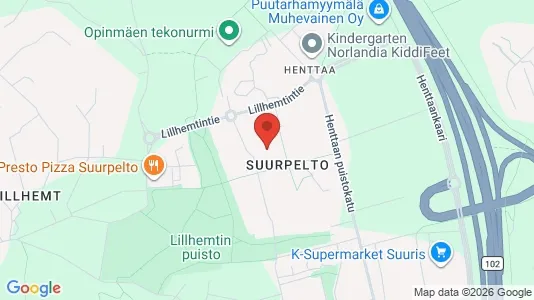 Apartments for rent i Espoo - kort over placeringen