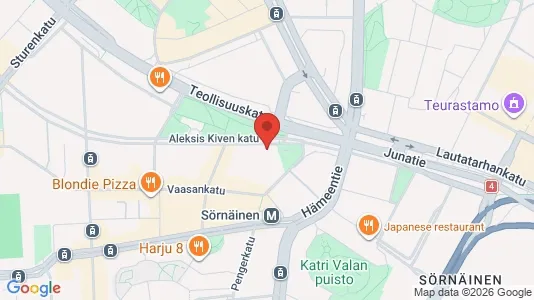 Apartments for rent i Helsinki Keskinen - kort over placeringen