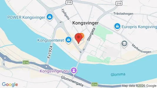 Apartments for rent i Kongsvinger - kort over placeringen