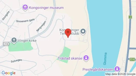 Rooms for rent i Kongsvinger - kort over placeringen