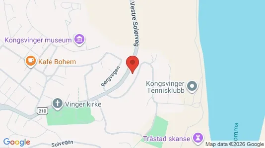 Rooms for rent i Kongsvinger - kort over placeringen
