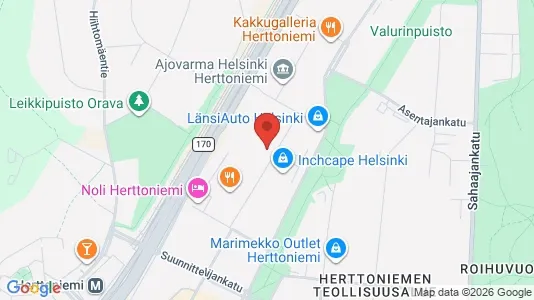 Rooms for rent i Helsinki Itäinen - kort over placeringen