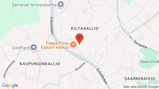 Apartments for rent i Espoo - kort over placeringen