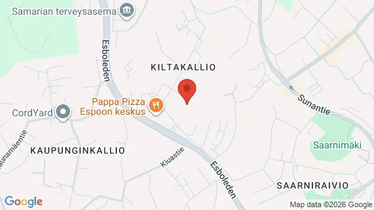 Apartments for rent i Espoo - kort over placeringen